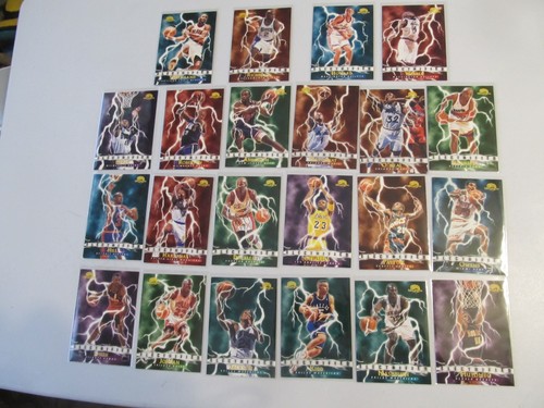 1995-96 Skybox Premium Electrified Complete Set Jordan, Shaq, Barkley, 22 Cards