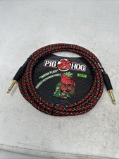 Pig Hog PCH10PL 1/4 to 1/4 Tartan Plaid Cable, 10 Feet/FREE SHIPPING!