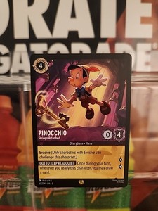 Disney Lorcana Reign of Jafar Pinocchio Legendary Rare Strings Attached 61/204