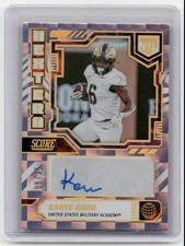2025 Panini Score Next Era NIL Ground Zero Kanye Udoh Auto 08/25 Army