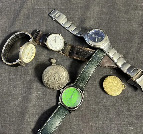 Vintage Watch Lot Untested Timex Indiglo Pocket Joan Rivers Kathy Ireland Trice