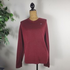 Vintage Abercrombie  Fitch Sweater Adult Large Red Outdoors Pullover Mens