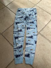 Hanna Andersson Pajama Pants Adult S/M Polar Express Christmas Train Organic