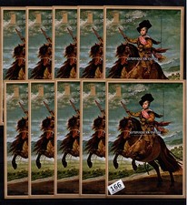 !! 10X RWANDA - MNH - ART - PAINTING - HORSE - SPAIN 1975