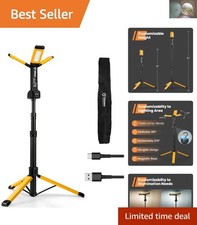 Tripod-Style LED Work Light with Customizable Brightness - Perfect for Outdoor