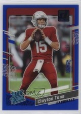 2023 Panini Clearly Donruss Rated Rookie Blue 36/99 Clayton Tune #56 0nr3