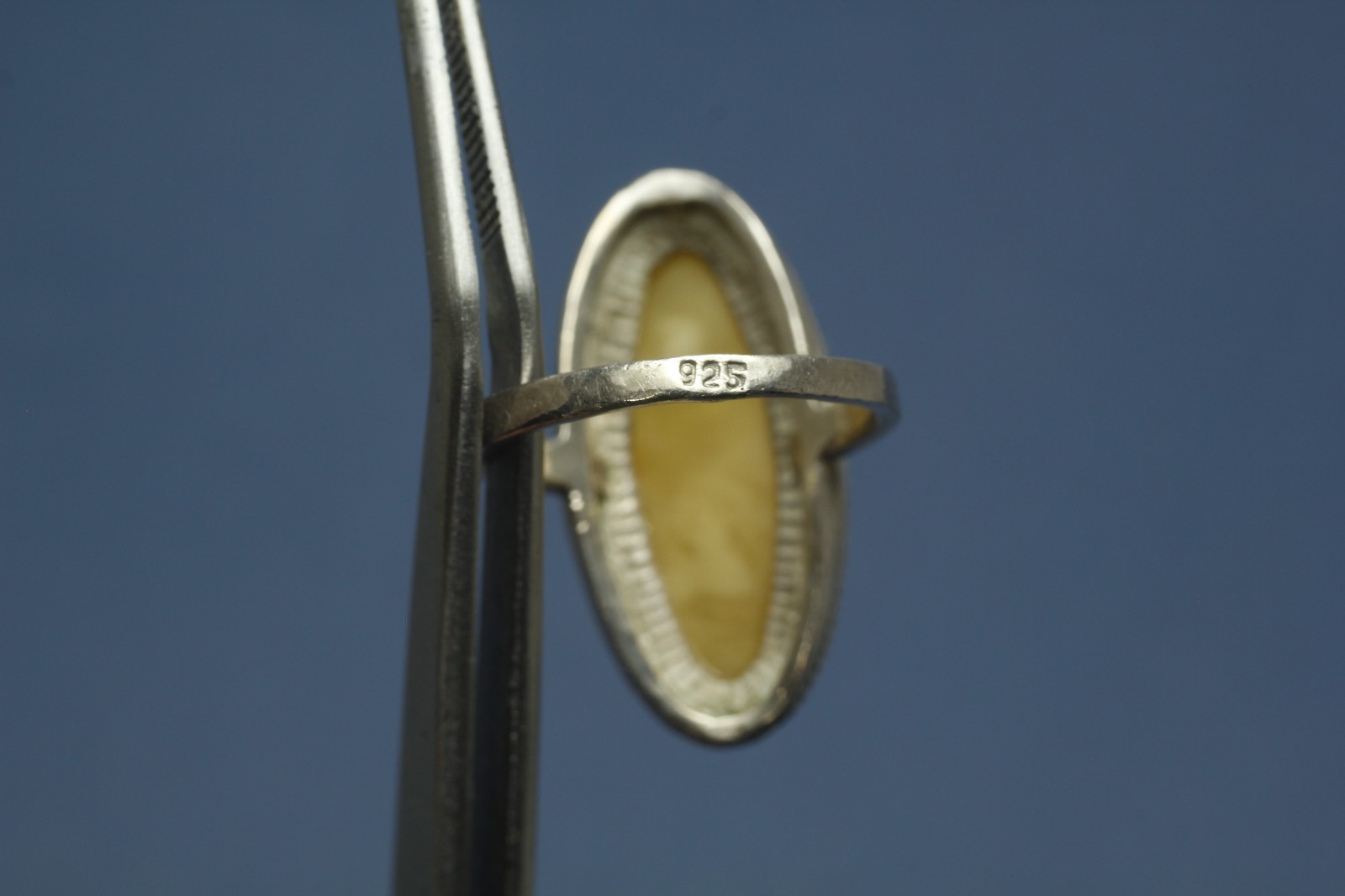 Solid sterling silver ring with amber. Size 6.75,… - image 7