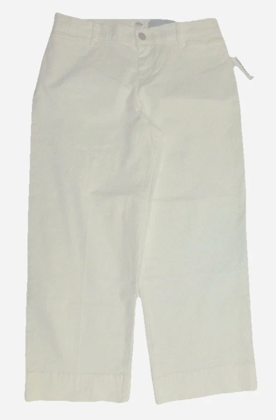 Old Navy Capri Pants Womens Size 2 White Wide Leg Capris Pants New