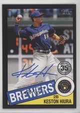 2020 Topps 1985 Topps Baseball Auto Black 55/199 Keston Hiura #85A-KHI Auto 9qk