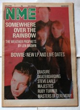 New Musical Express / NME / 28 March 1987 / The Weather prophets / David Bowie