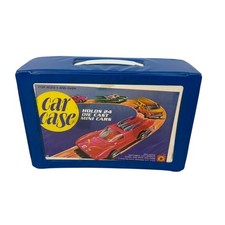 24 Diecast Cars Car Case Hot Wheels, Matchbox, 1970s Tara Toy Corp w/ Trays