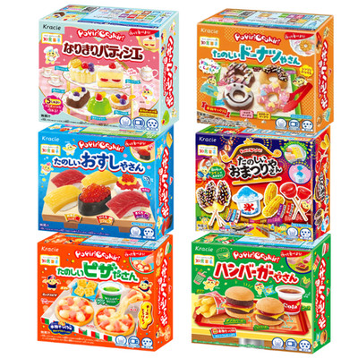 Kracie Popin Cookin 6 Sorten Set Pädagogisches Süßigkeiten-Set zum Selbermach...