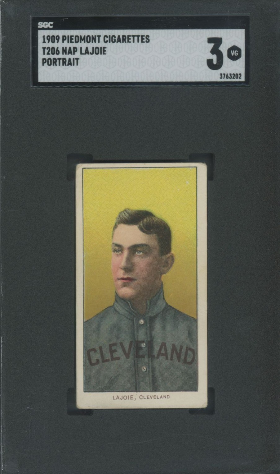 T206 Napoleon Lajoie "Portrait" - SGC 3 - Piedmont 150 - Hall of Fame Great