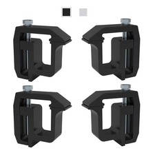 Truck Topper Clamps Aluminum Alloy Camper Shell Mounting Clamps 4 Pack Black