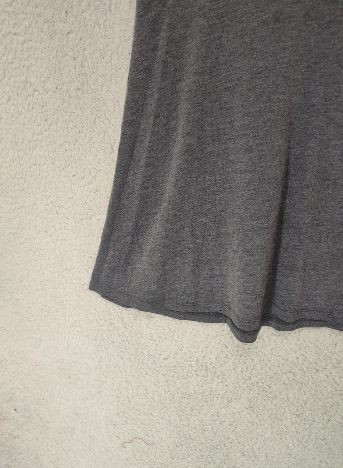 Mossimo Supply Co Mujer Falda Grande Gris Mezcla Rayón Tirar On Volantes Mini Ajuste Foto 4 de 4