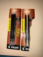 Pilot Refill For Frixion Erasable Gel Ink Pen Black 3/pk 77330 Total 5 Refills