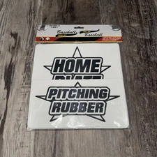 Baseball Base Set - 5 Piece 1st 2nd 3rd Home Plate And Pitching Rubber (12)
