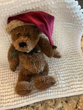 Boyds Bear Christmas Plush Bear with Red Sant...