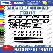 CARRERA HELLCAT Vinyl Decals, Stickers, Mountain Bike Cycling Bmx, HIGH QUALITY