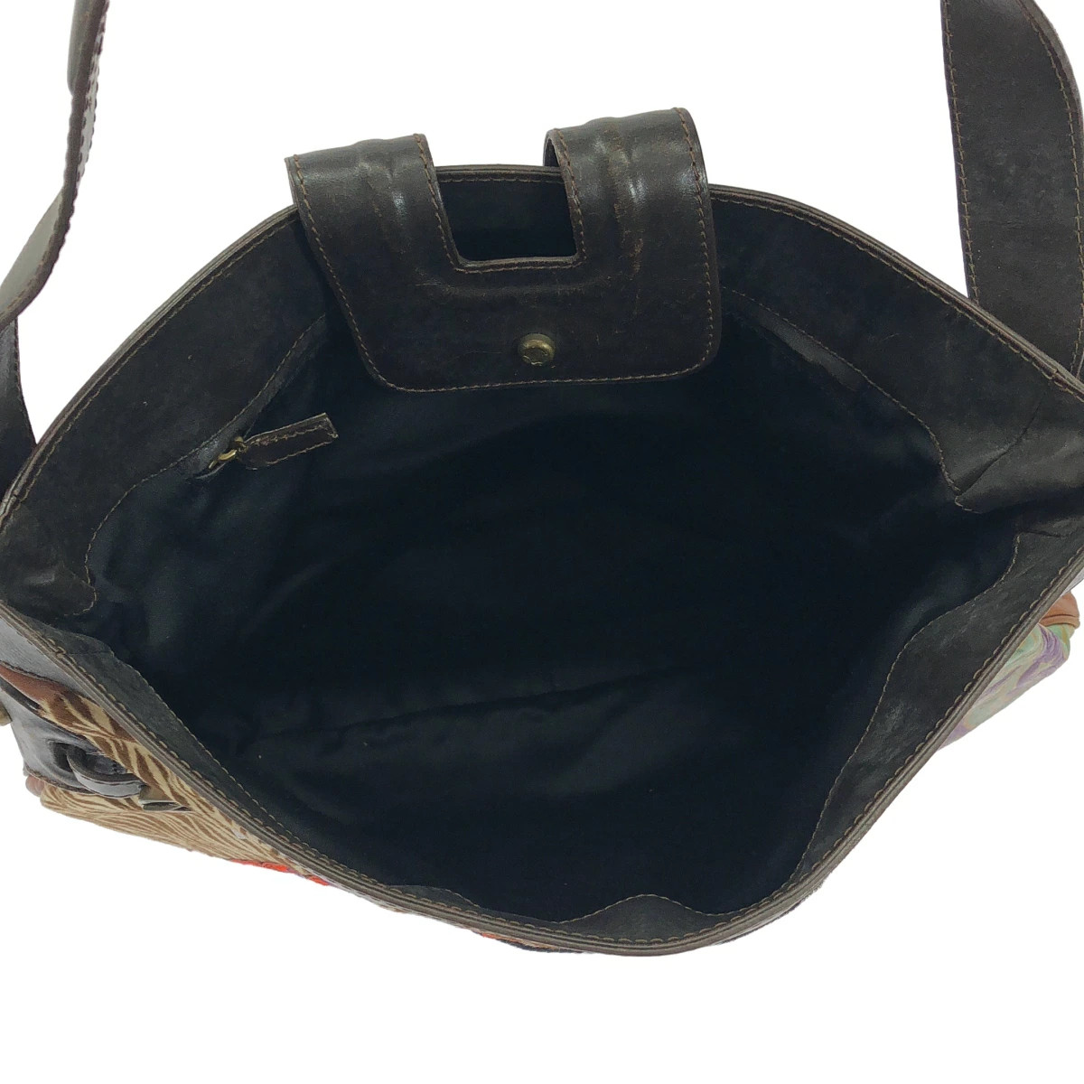 Gianni Versace Patchwork Leather Handbag Multi Co… - image 6