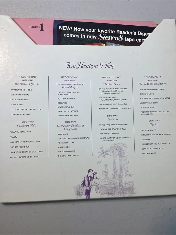 Two Hearts in 3/4 Time 4-LP Box Set (1969) Reader’s Digest RDA118A Waltz Vinyl - Image 2 of 4