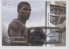 2014 SAGE Auto Football Gold 39/50 Shaquelle Evans #A21 Auto 0f8