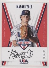 2019 Panini USA Baseball Stars & Stripes Black Ink 306/499 Mason Feole Auto 1u6