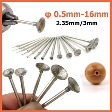 Diamond Burr Drill Bit 0.5-16mm Grinding Engraving Carve for Dremel Rotary Tool