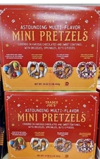 2 Packs Trader Joe’s Astouding Multi-flavor Mini Pretzels LIMITED