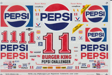 1/24 SLIXX NASCAR #11 1983 DARRELL WALTRIP PEPSI CHALLENGER CHEVY DECAL