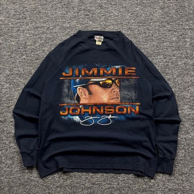 Y2K Chase Authentics NASCAR Jimmie Johnson Racing Long Sleeve Blue Men's Med