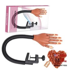 Practice Hand for Acrylic Nails, Professional Nail Nail hand with coffin tips