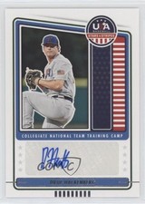 2023 Panini USA Baseball Stars & Stripes Drue Hackenberg (Blue Ink) Auto 01x1