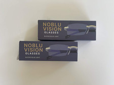 2x Noblu Vision Blue Light Blocking Glasses - Open Box - Nearly Unused