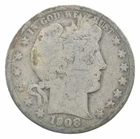 Better 1908-O US Barber 90% Silver Half Dollar Coin Collection Set Break *417