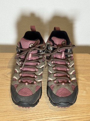 Merrell Women s Boulder/Blush J24454 Waterproof Moab Hiking Boots Size 6.5