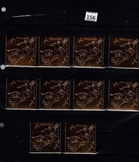 RP 10X UMM AL QIWAIN MNH GOLD STAMPS SPORTS OLYMPICS