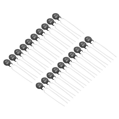 NTC Thermistors Resistors, 20Pcs 8 Ohm NTC 8 D-7 Temperature Sensor
