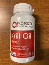 Protocol For Life Balance Krill Oil 500 mg Neptune NKO 60 softgels