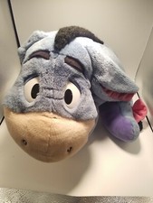 Disney Eeyore Large Stuffed Plush Talks Fisher Price Mattel 20" Toy Works