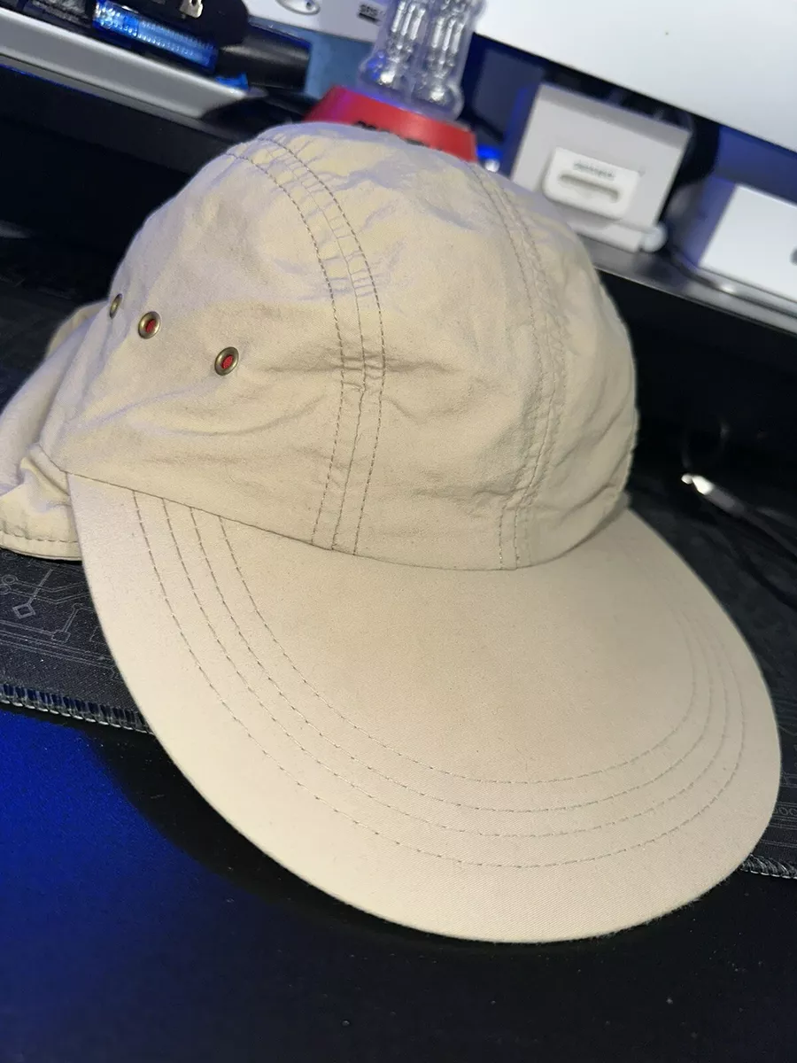 Vintage 80s LL Bean 4 Panel Long Brim Duck Bill Fishing Hat Made