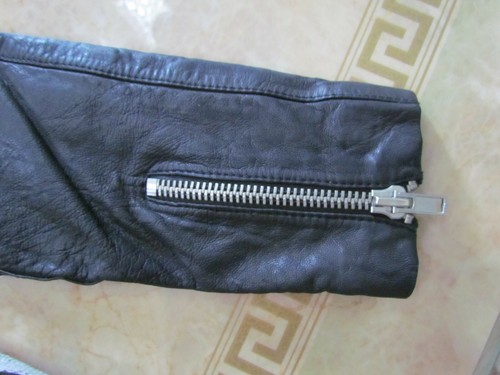Neu MAISON SCOTCH Wolle & Lederärmel, gefütterte Jacke US 2 / XS-Small - Bild 10 von 10