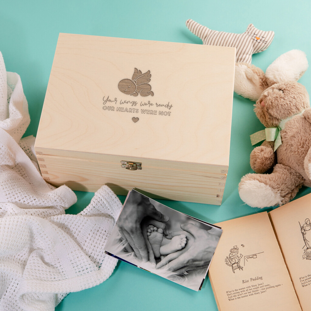 Your Wings Were Ready, Our Hearts Were Not Baby Memory Box - Baby Loss  Gifts | Ebay