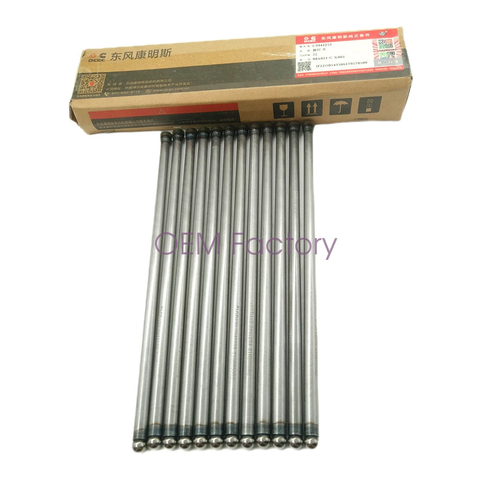 394-1253 12x Cummins Push Rods Valve For Dodge Ram 2500 3500 4500 5500 1998-2010 - Imagem 2 de 4