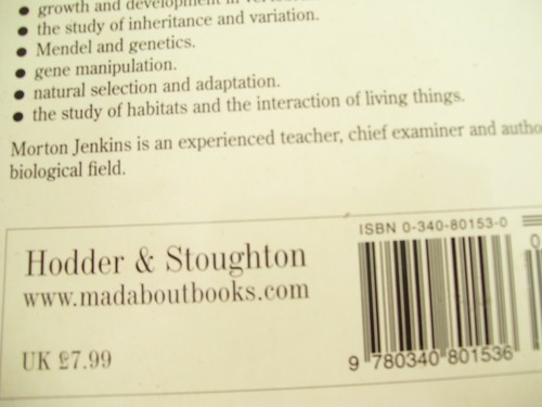 TEACH YOURSELF BIOLOGY POPULAR SCIENCE SERIES MORTON JENKINS HODDER 1ST ED 2001 - Picture 11 of 12