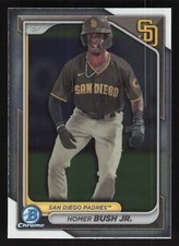 Homer Bush Jr. Chrome Prospect 2024 Bowman #BCP-87 San Diego Padres