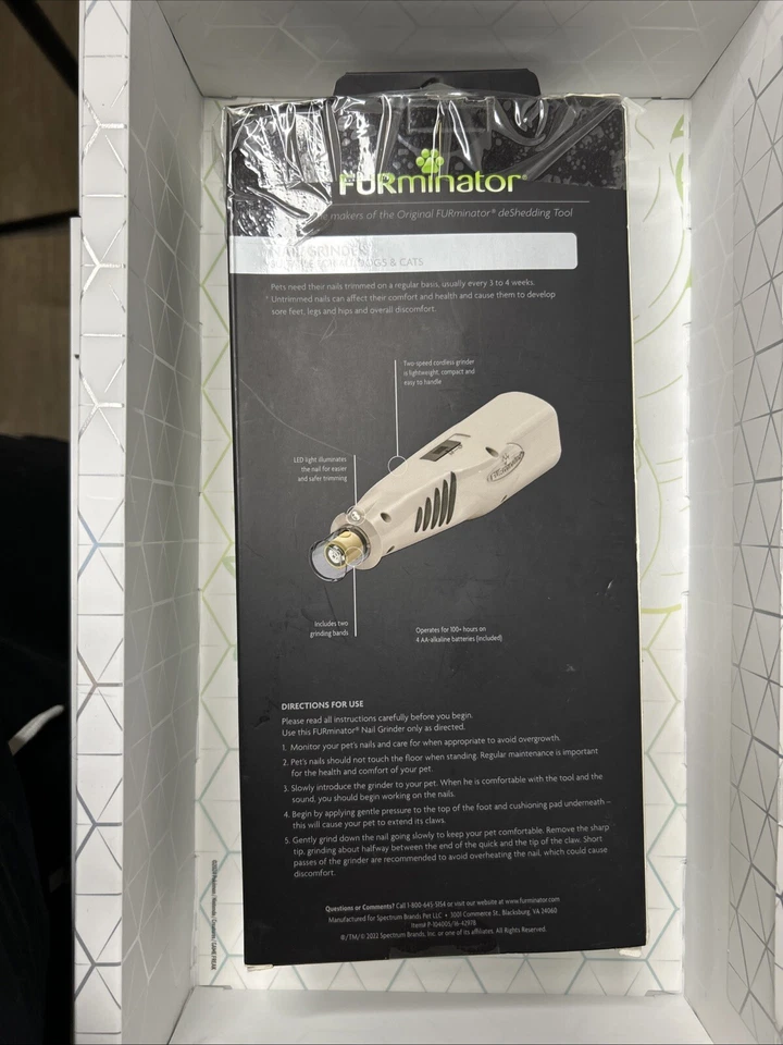 Molinillo de uñas para mascotas FURminator limas y suaviza las uñas Foto 2 de 2