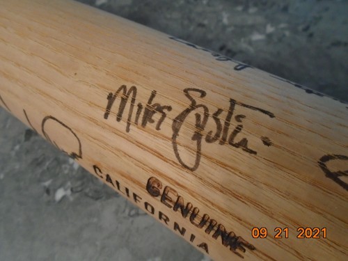 1974 ANGELS SIGNED BAT KMPC RADIO GIVE AWAY FRANK ROBINSON AND 14 OTHERS - Picture 3 of 12