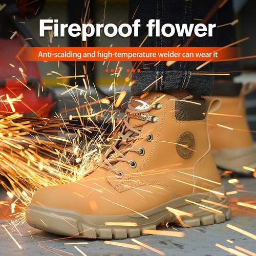 Mens Waterproof Work Boots Steel Toe Safety Shoes Indestructible Non Slip Boots - Picture 13 of 27