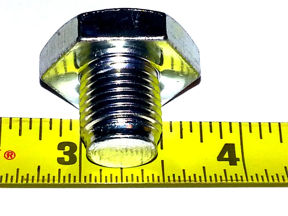 Perno de tapón de drenaje de cambio de cárter de aceite del motor 60-80 GM GMC con junta 1/2"-20 roscas A Foto 4 de 4